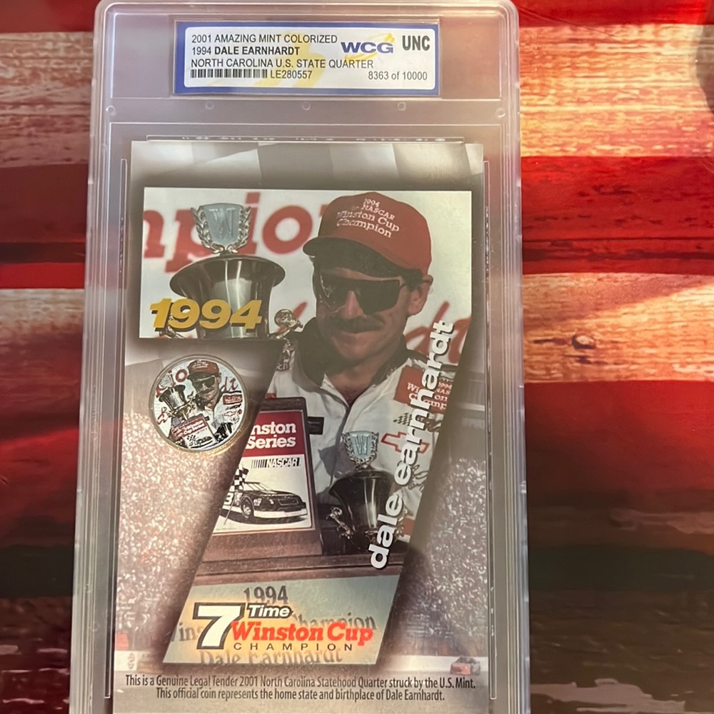 2001 Dale Earnhardt N. Carolina State Quarter  Limited edition